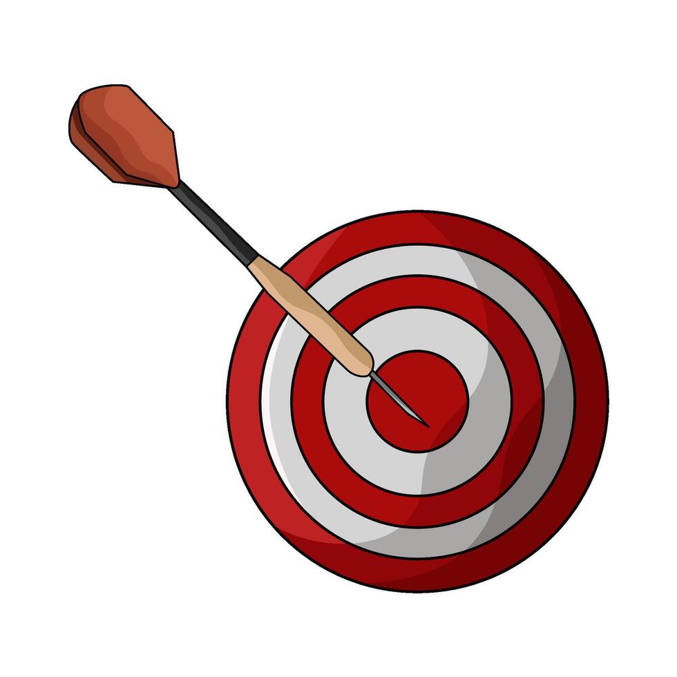 illustration of target board vector