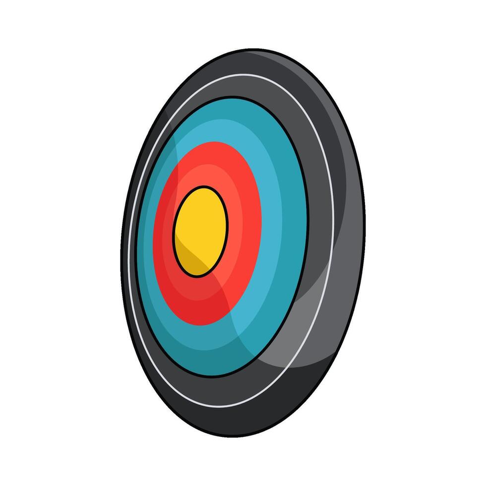 illustration of archery board vector