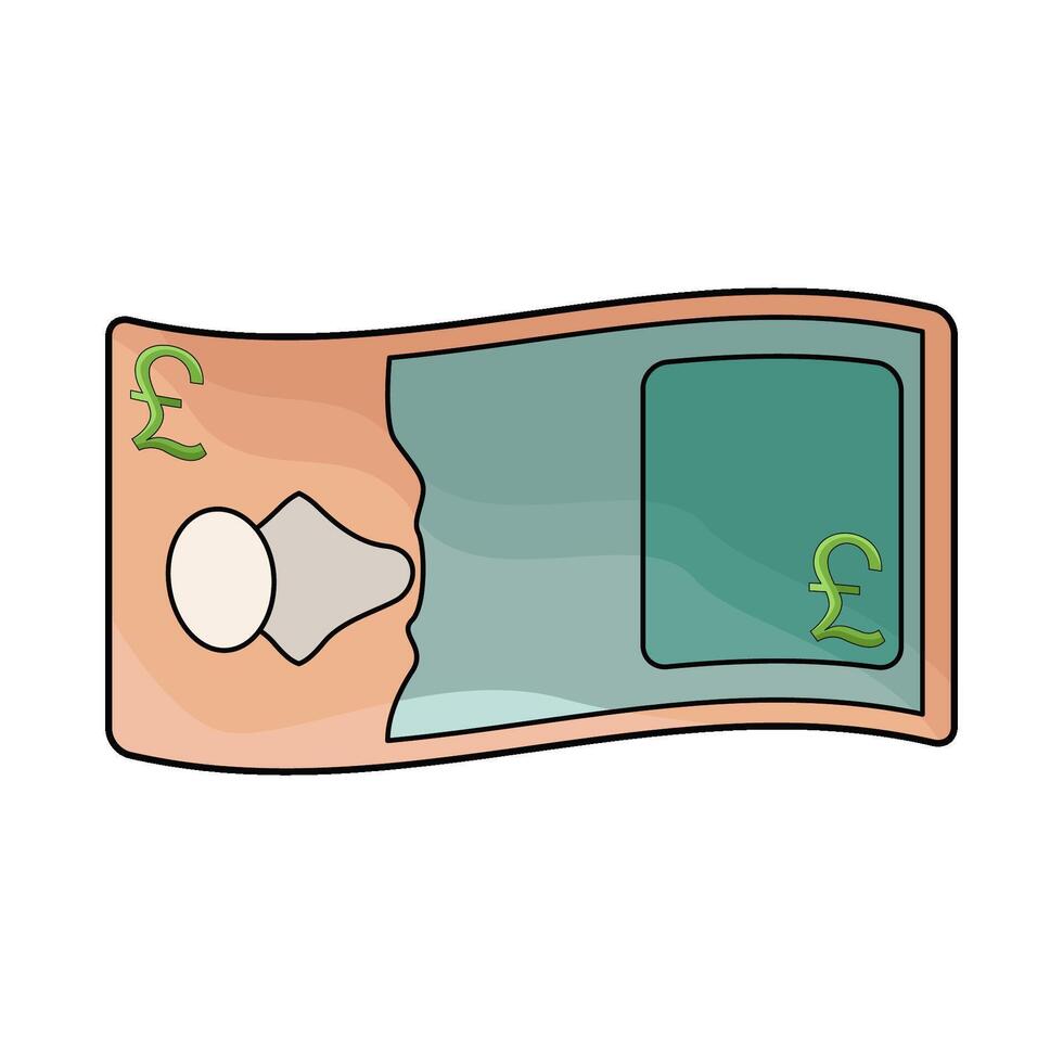 illustration of pound money vector