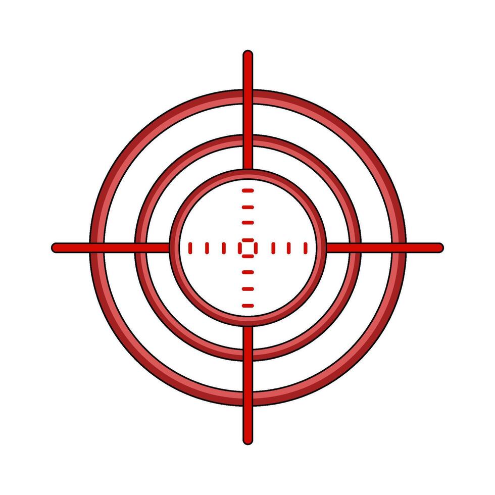 illustration of shooting target vector
