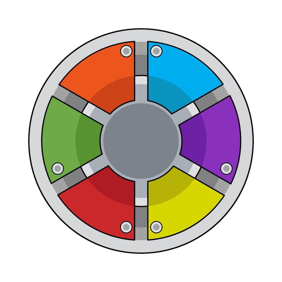 illustration of circle infographics vector