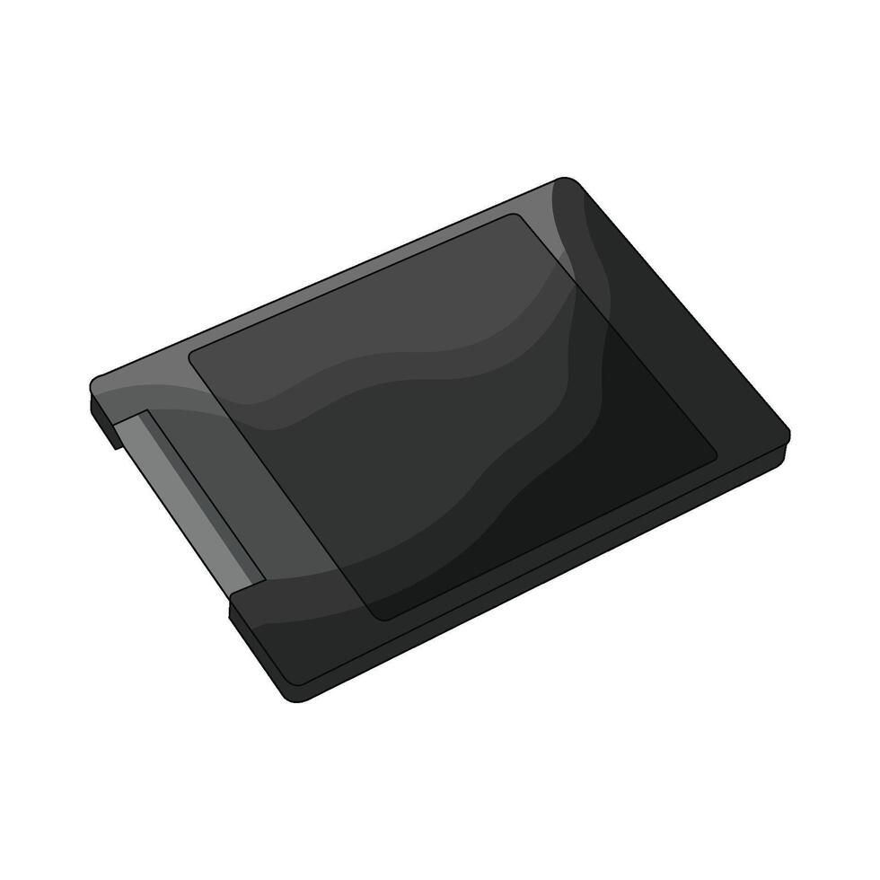 illustration of ssd storage vector