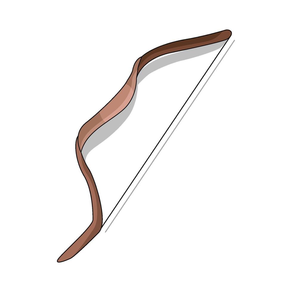 illustration of archery bow vector