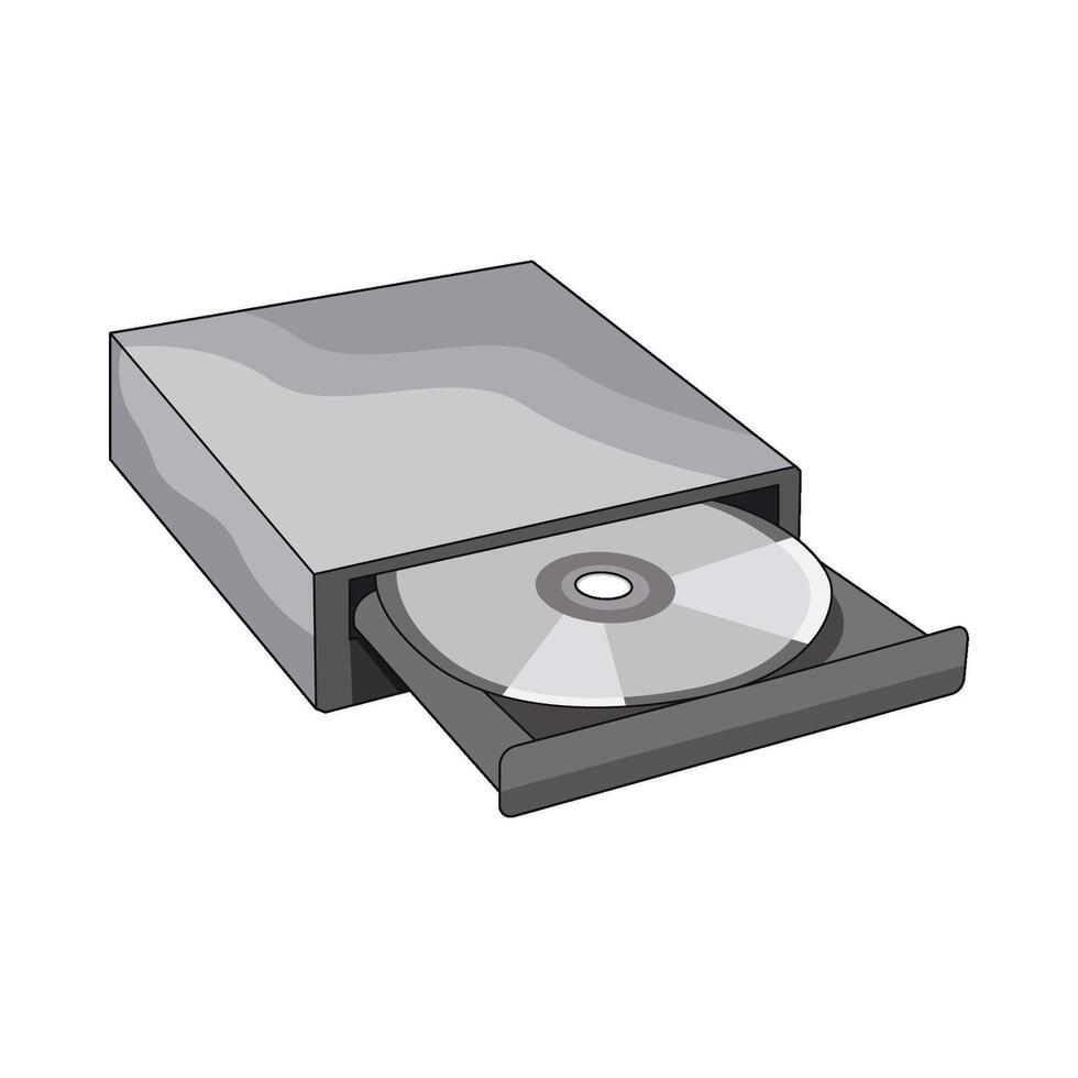 illustration of cd rom vector