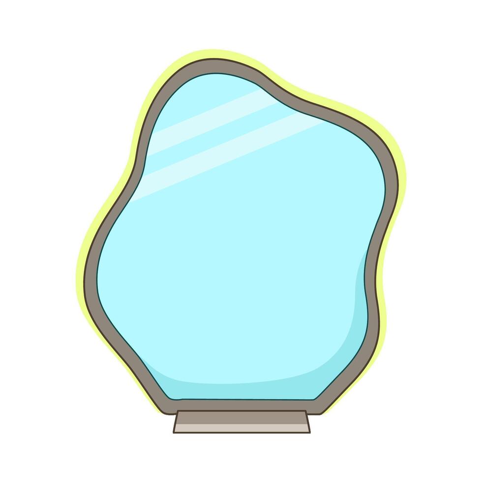 illustration of mirror vector