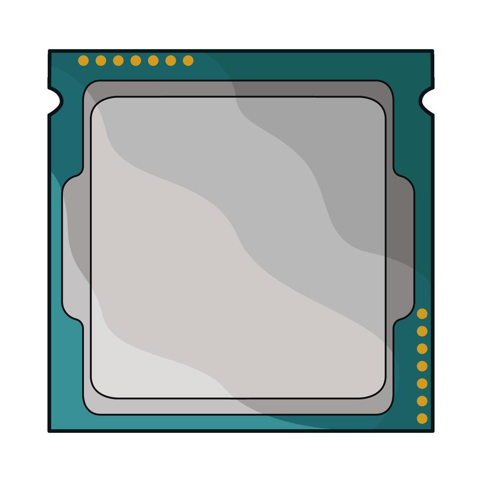 illustration of processor vector