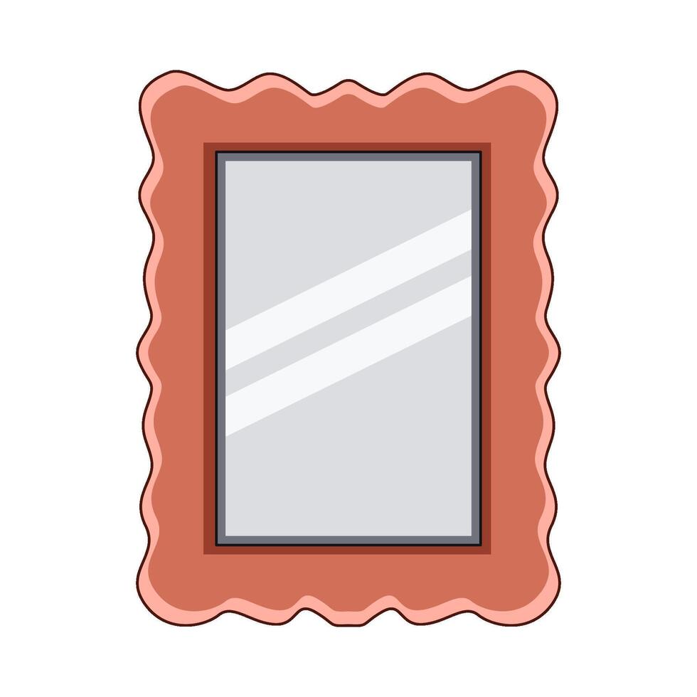 illustration of mirror vector