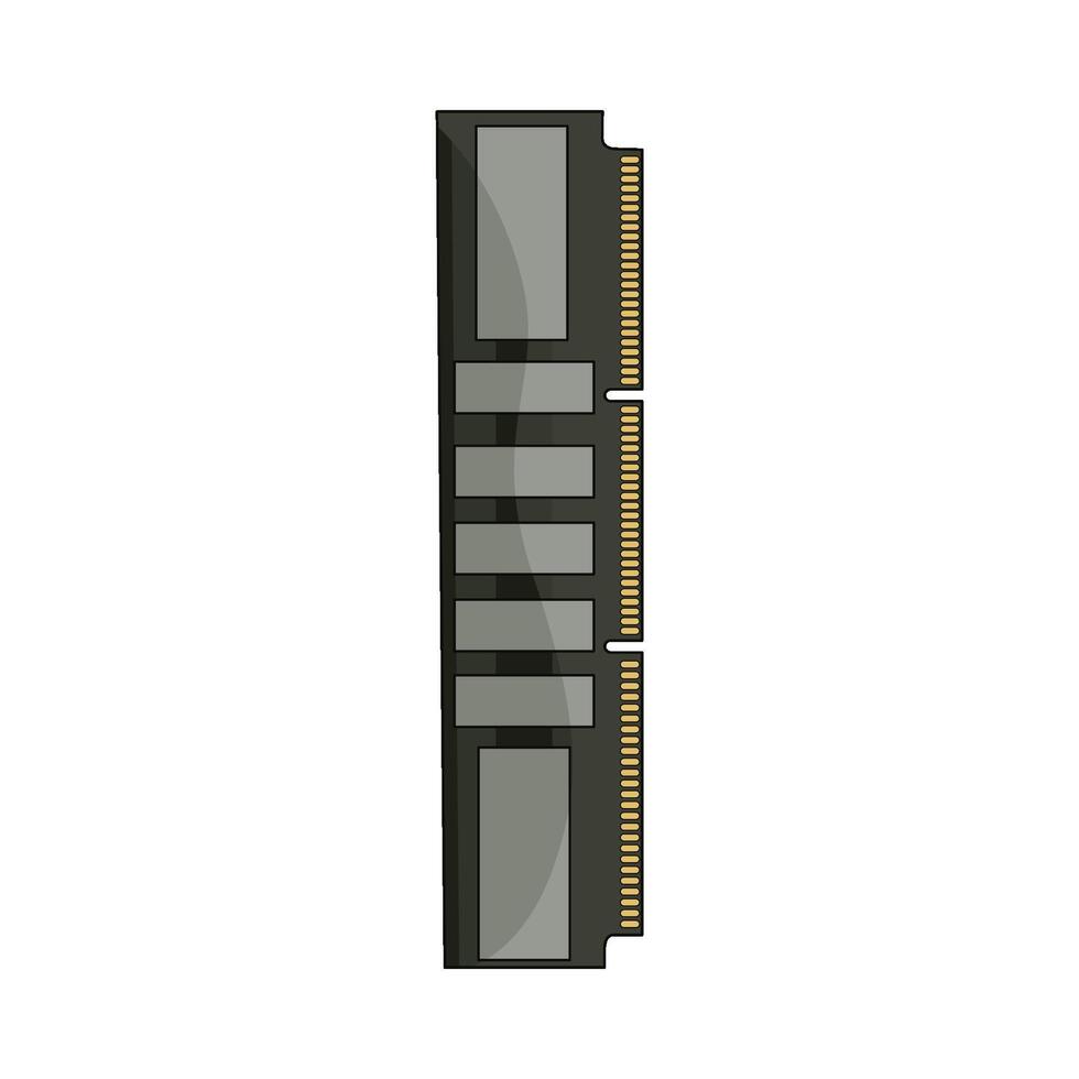 illustration of computer ram vector