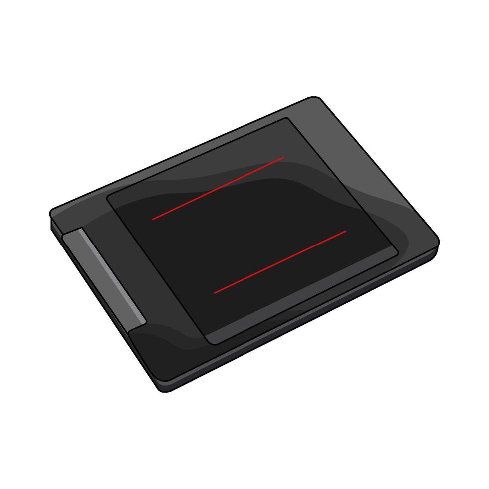 illustration of pen display vector