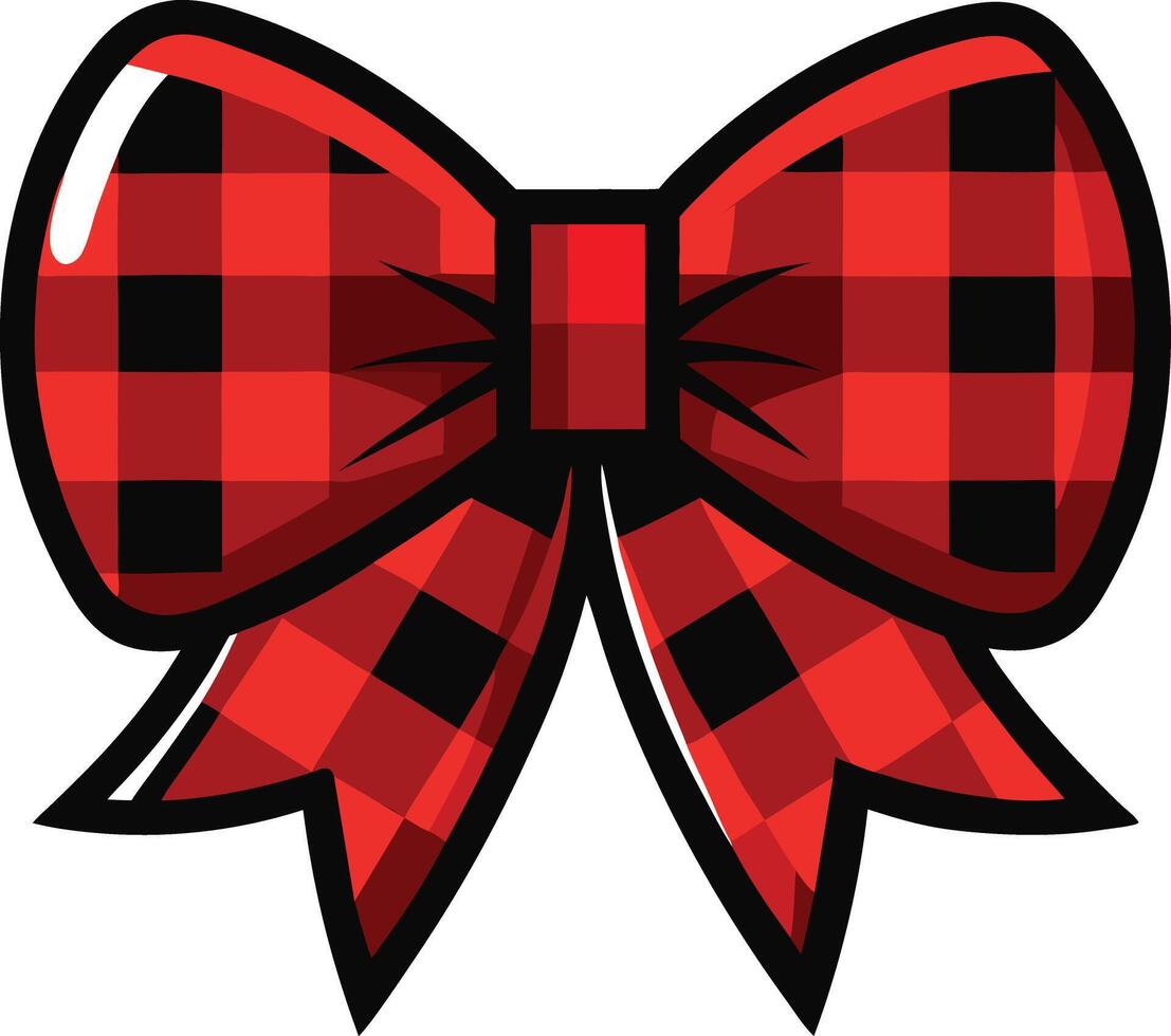 Red Bow Clipart vector