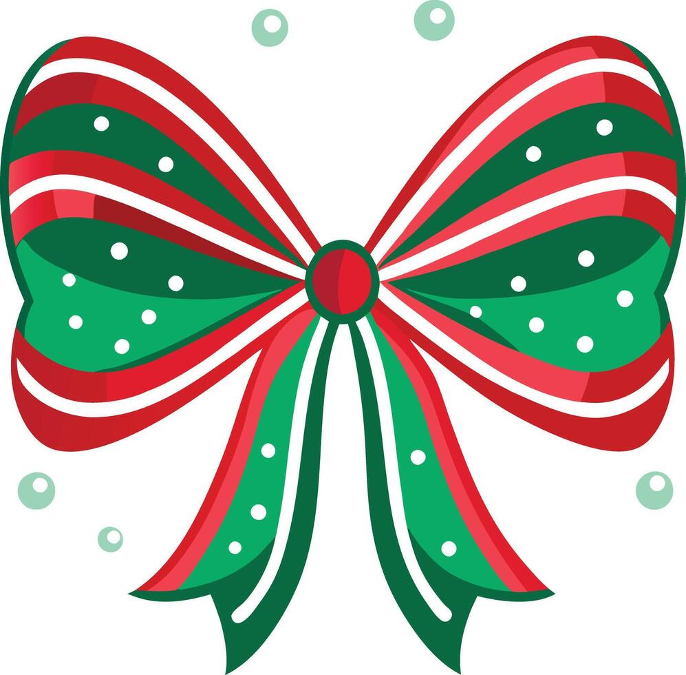 Coquette Christmas Bow vector