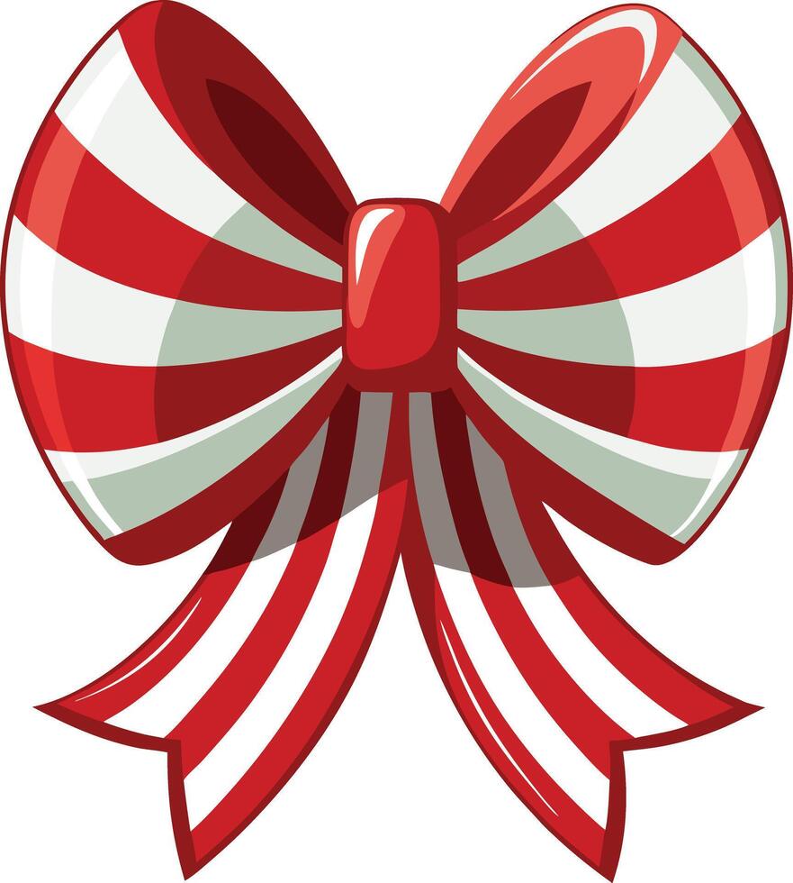 Red bow clipart vector