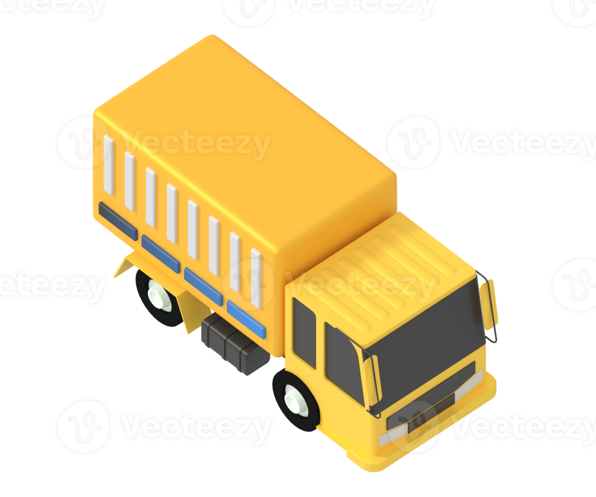 Delivery services container isometric style png
