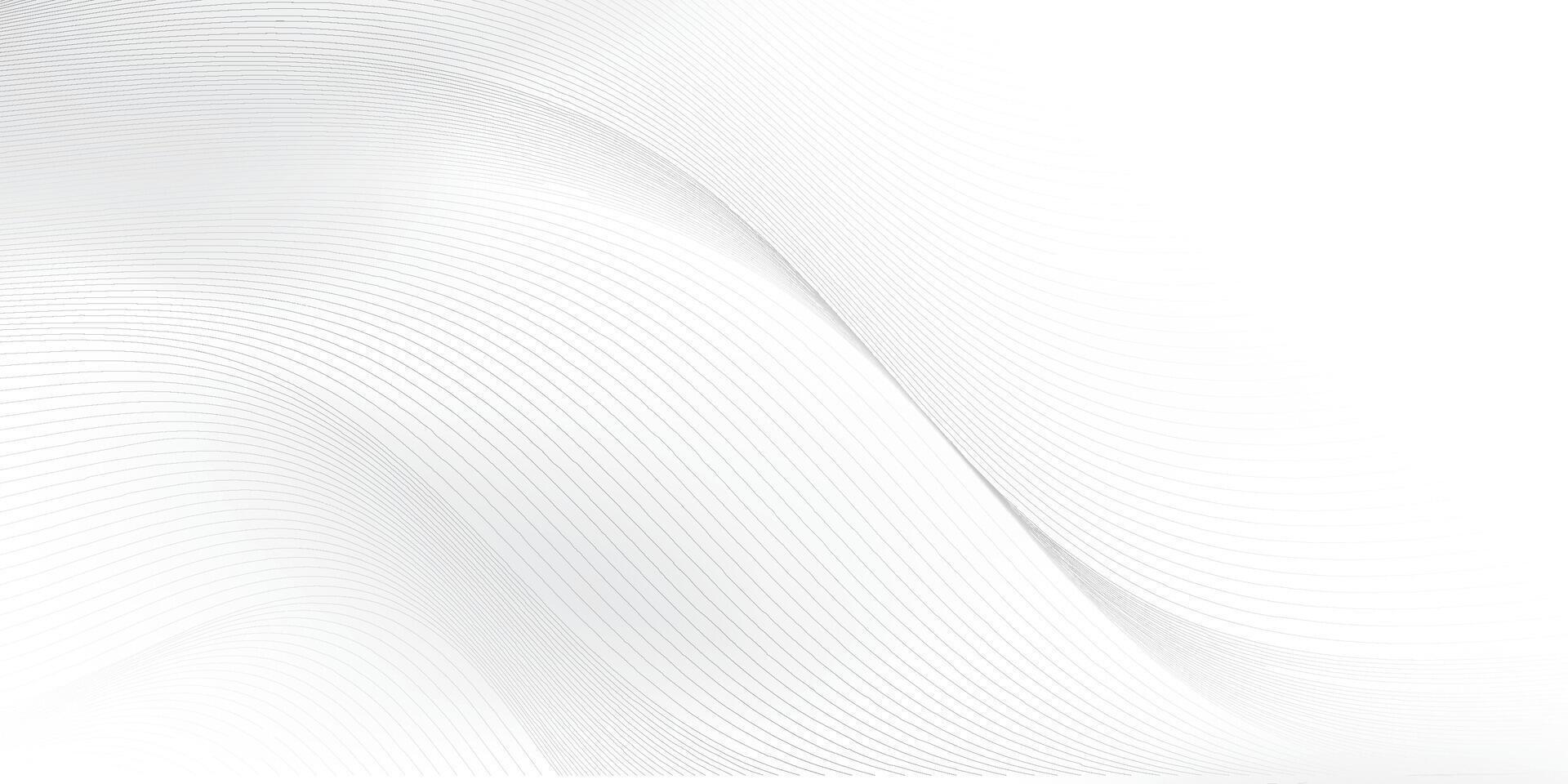 Abstract white and gray color, modern design stripes background with curve lines, wavy pattern. illustration. vector