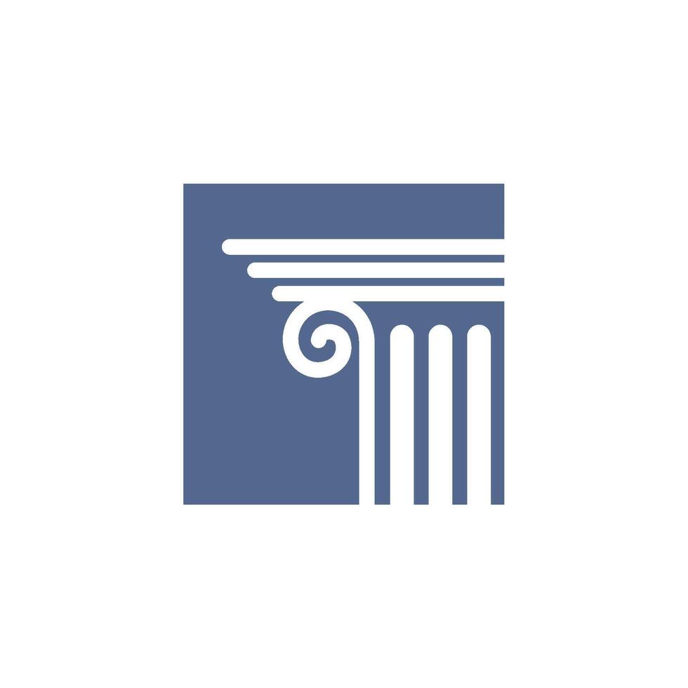 Pillar of Law Firm Icon Logo Template vector