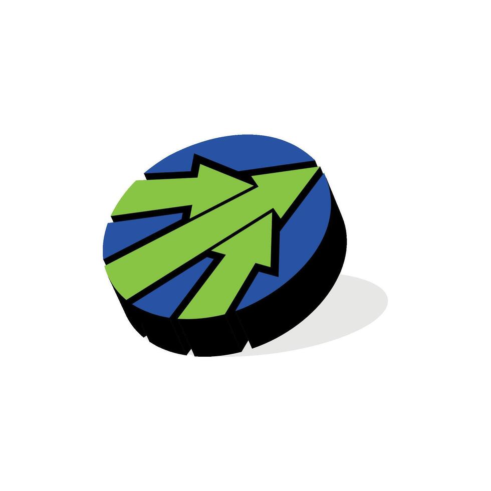 Arrows Icon Logo Template vector