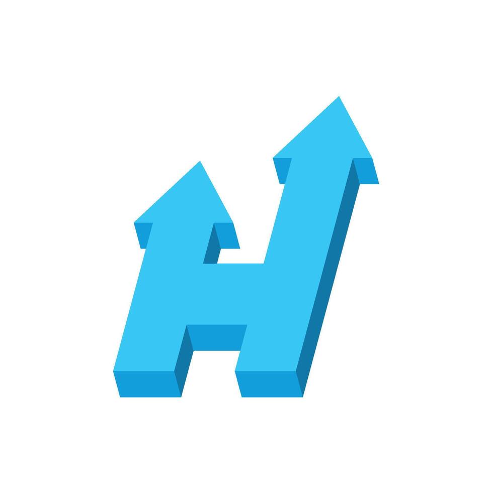 Letter H Icon Logo Template vector