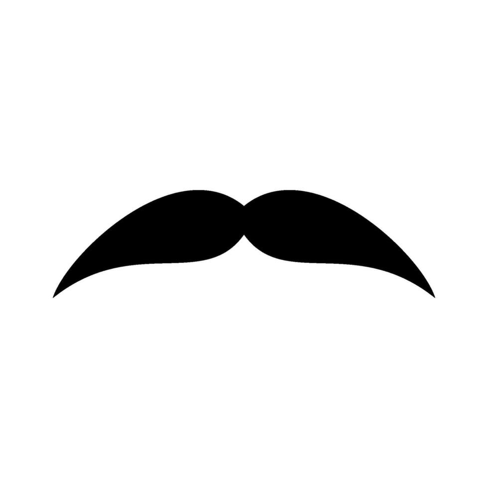 Mustache Icon Logo Template Illustration Design vector