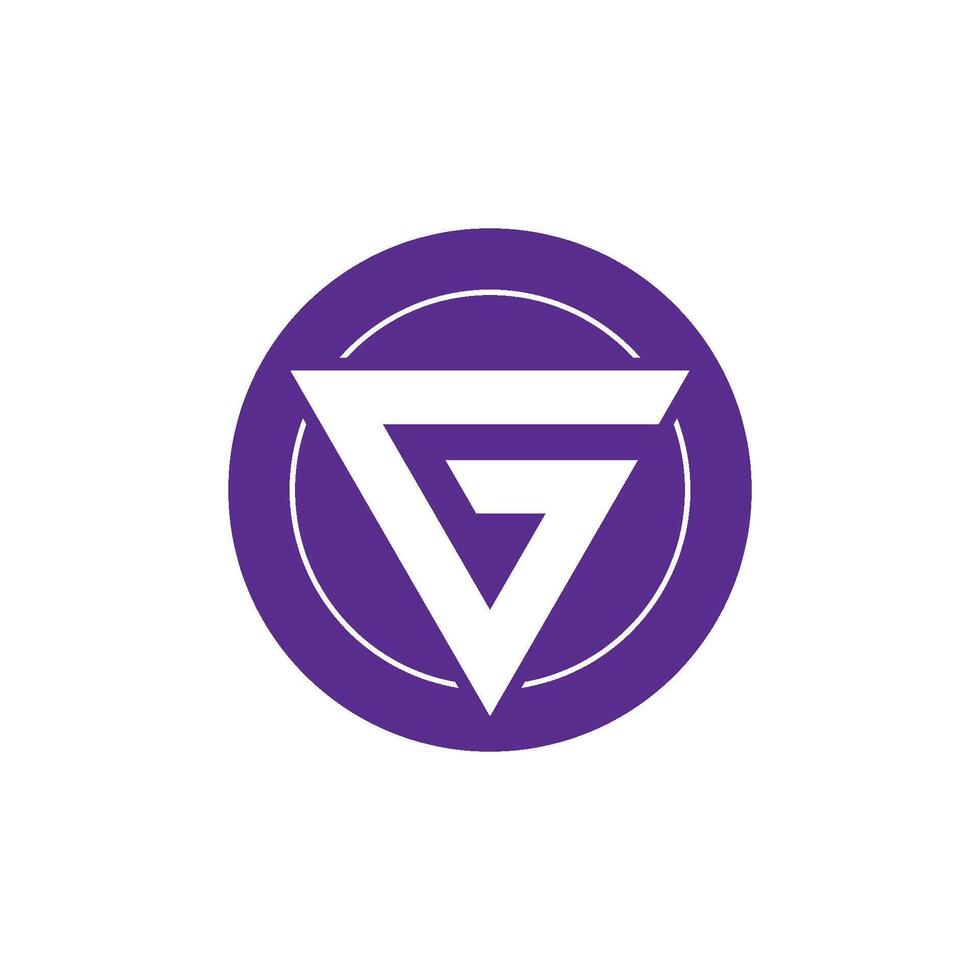 Triangle Letter G Logo Template Illustration Design vector