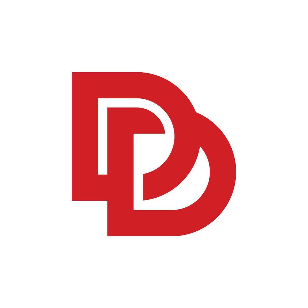 Letter D and Swoosh Logo Template Illustration Design vector