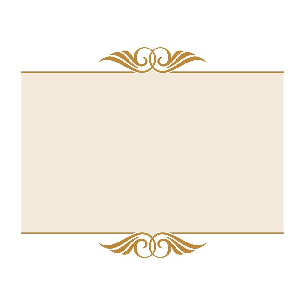Crest Heraldry Ornamental Frame . Shield Initial Decorative Logo Template Illustration Design. vector