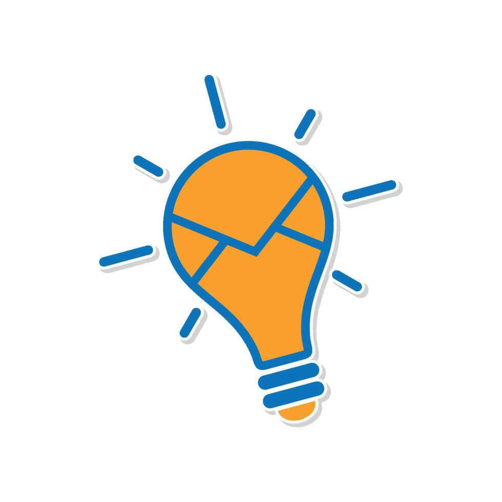 Light bulb Envelope Illustration Logo Template Illustration Design vector
