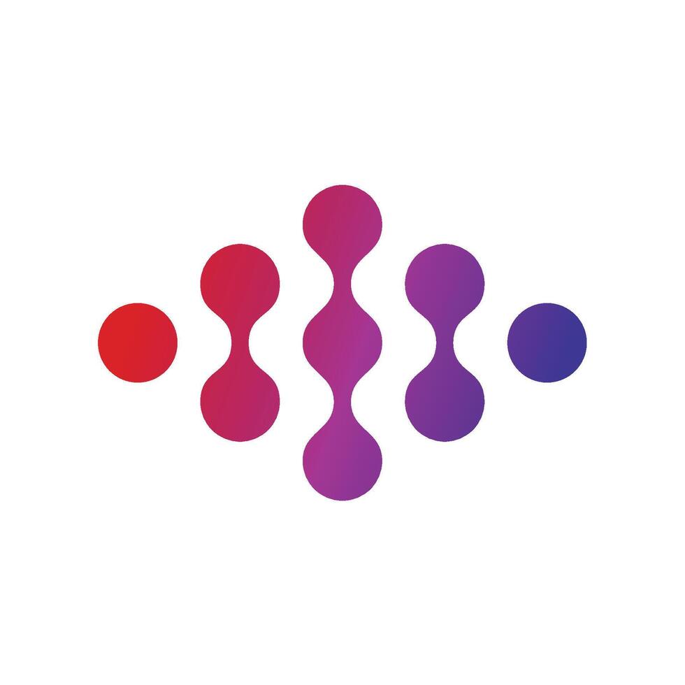 Quantum Dots Logo Template Illustration Design vector