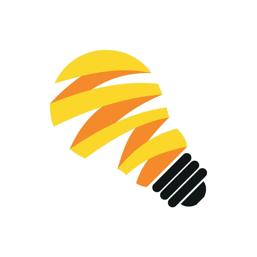 Light bulb Illustration Logo Template Illustration Design vector