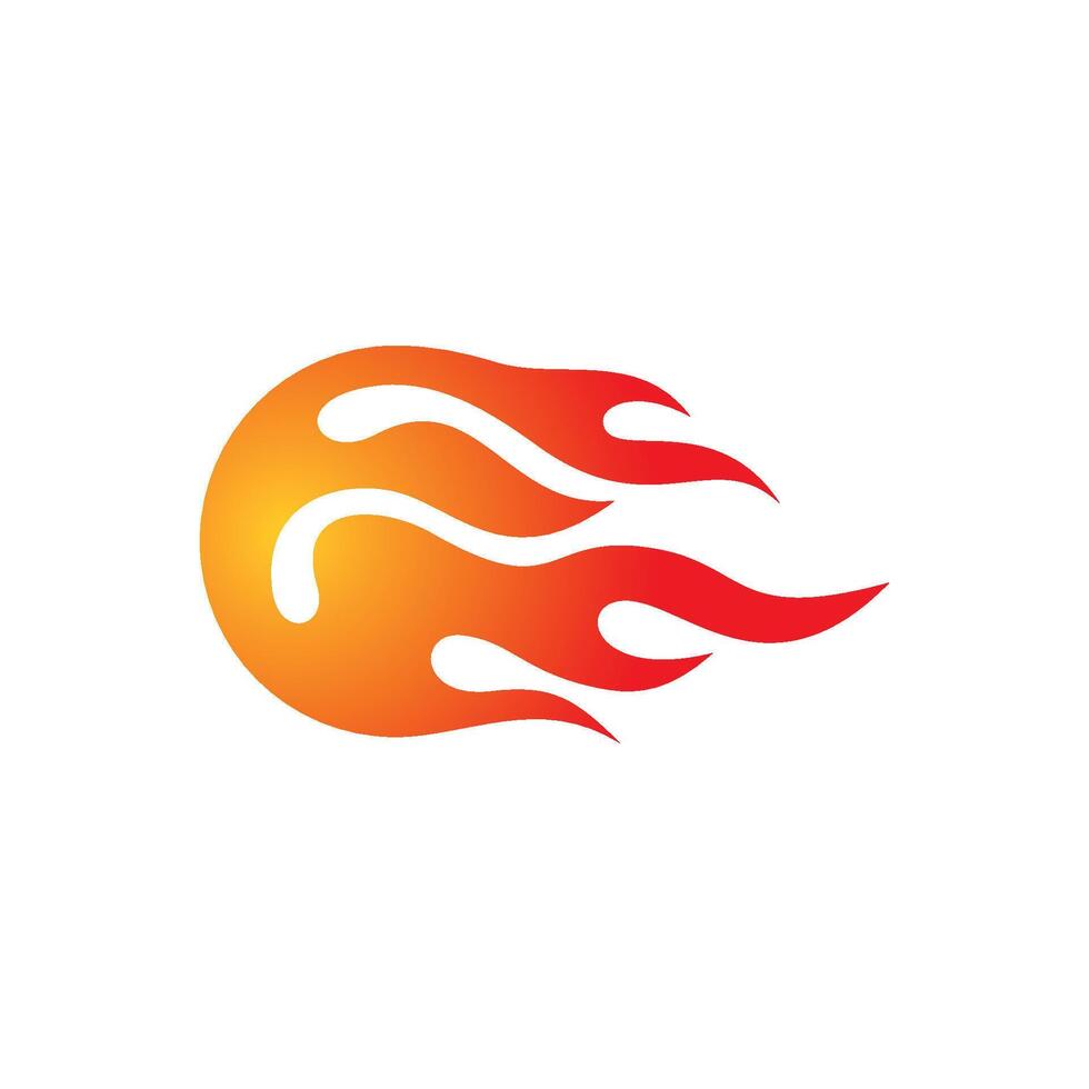 Fire Flame Icon Logo Template vector