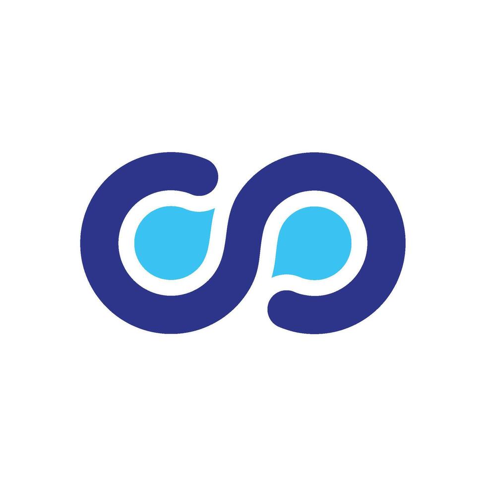 Pictograph Infinity Sign Logo Template Illustration Design vector