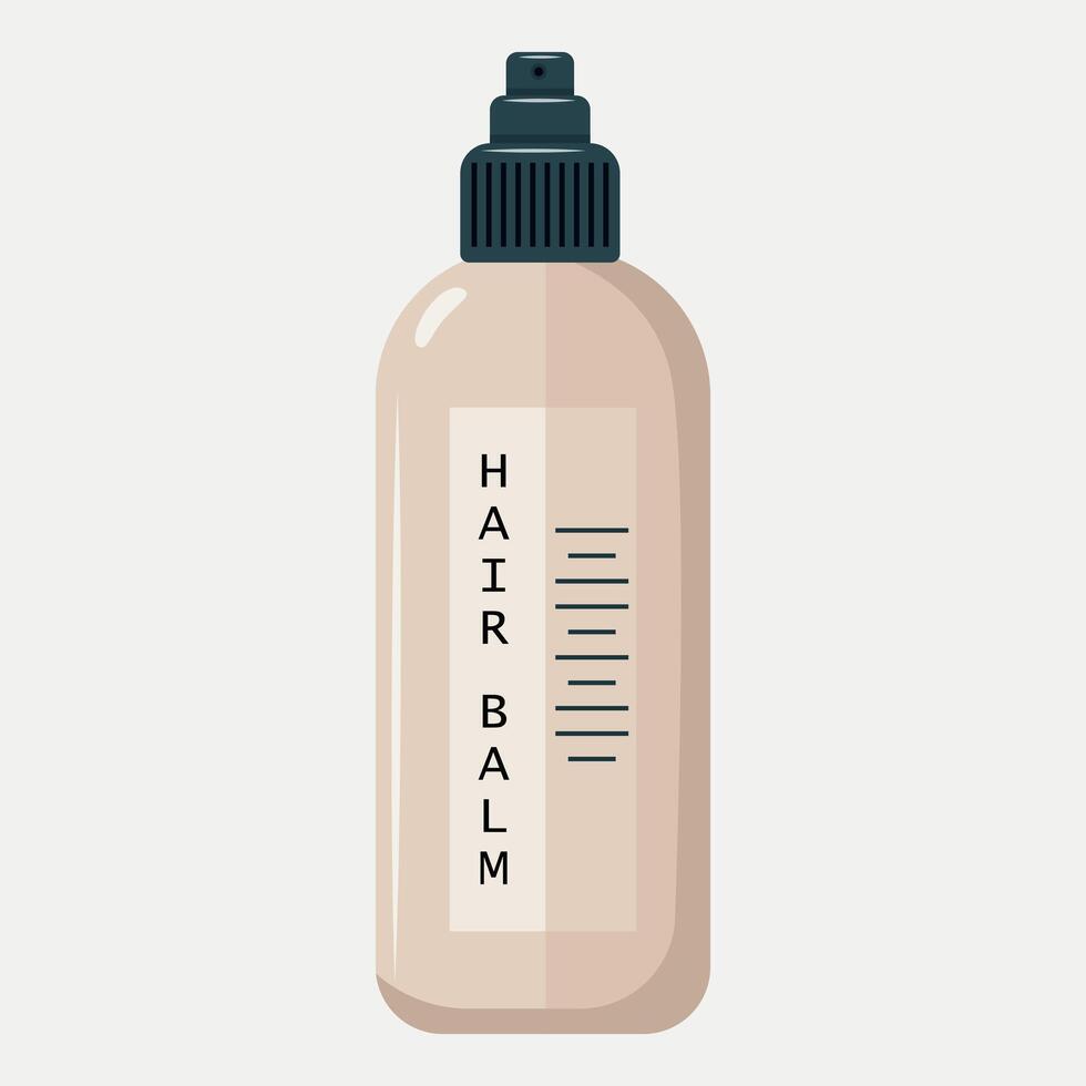 Bottle with hair conditioner. vector