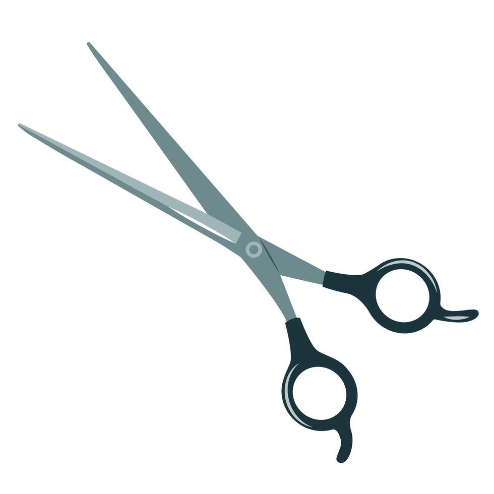 Scissors. Professional hairdresser tool. vector