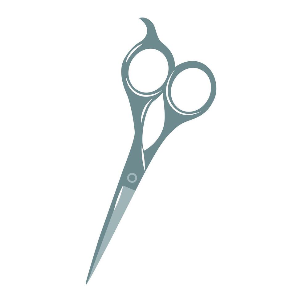 Scissors. Professional hairdresser tool. vector