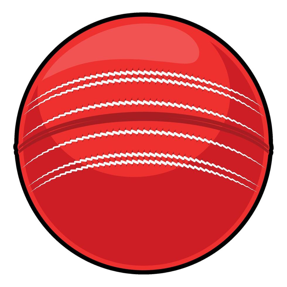 cricket ball illustration isolated vector