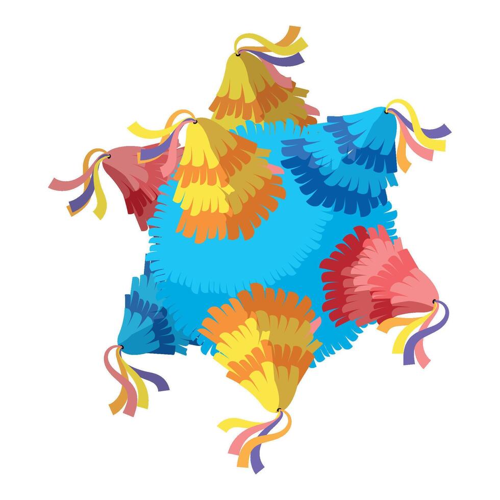 mexican pinata star vector