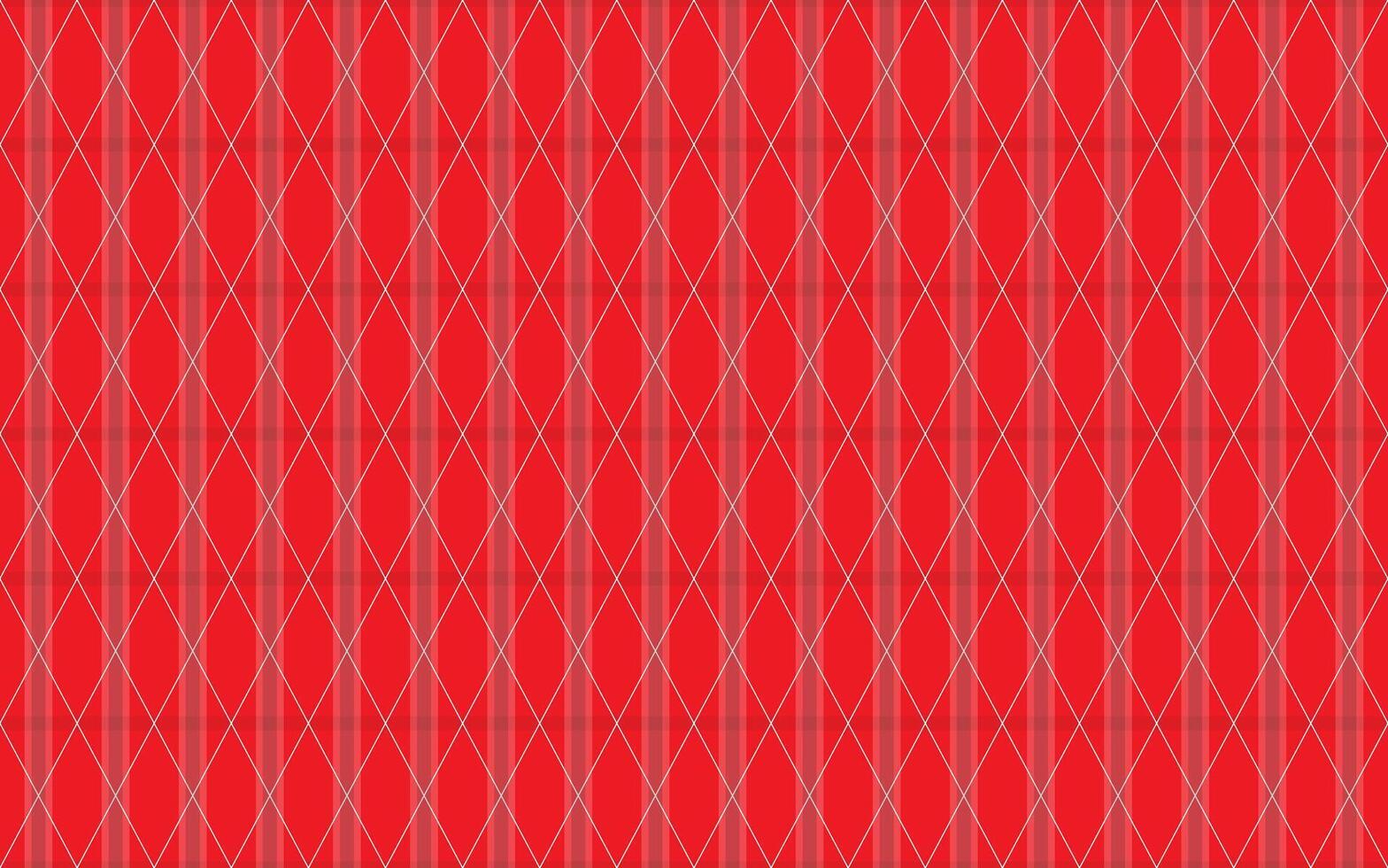 red diamond with white lines. diamond pattern. diamond pattern background. Seamless plaids pattern. for backdrop, decoration or Gift wrapping vector