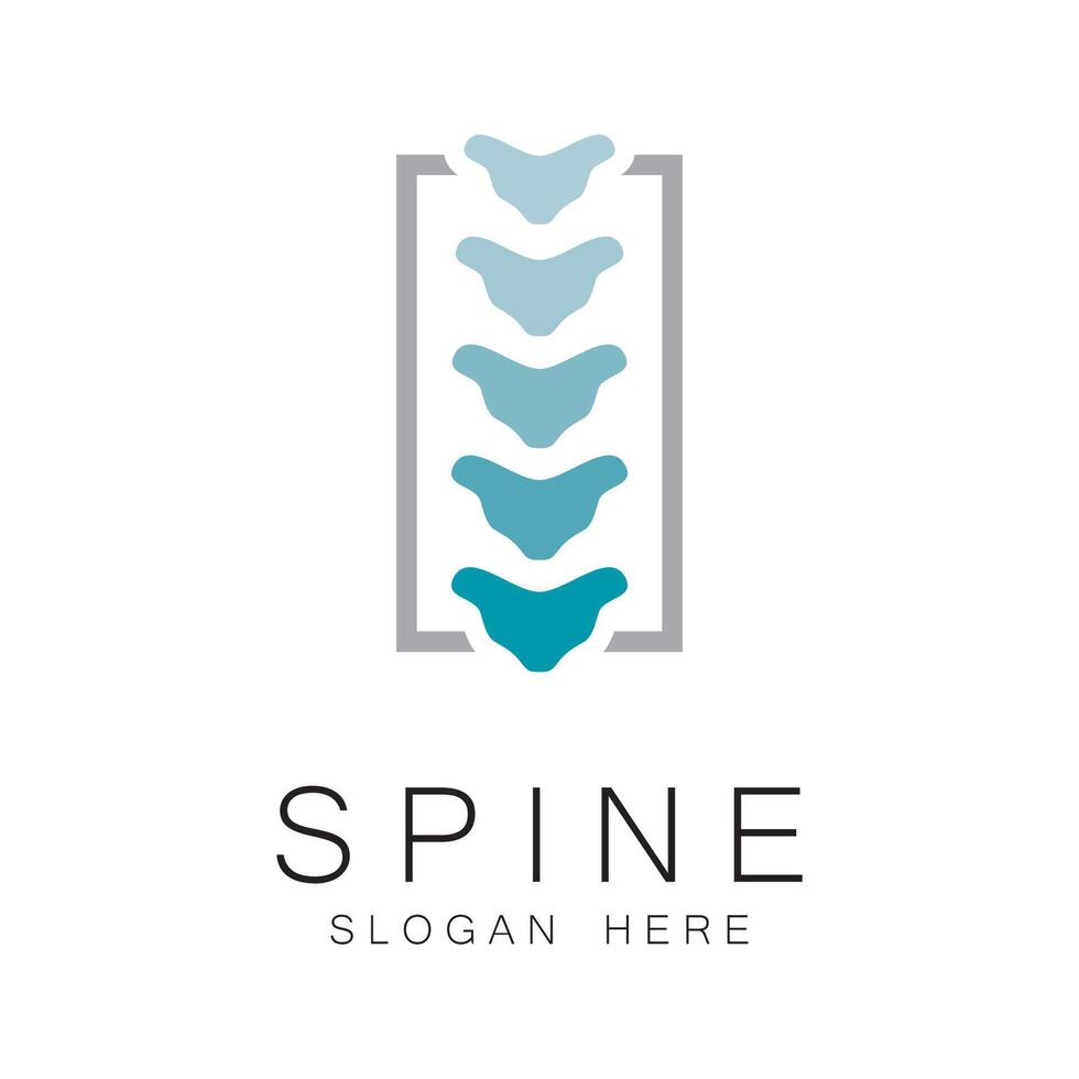 Spine care symbol logo template illustration design vector
