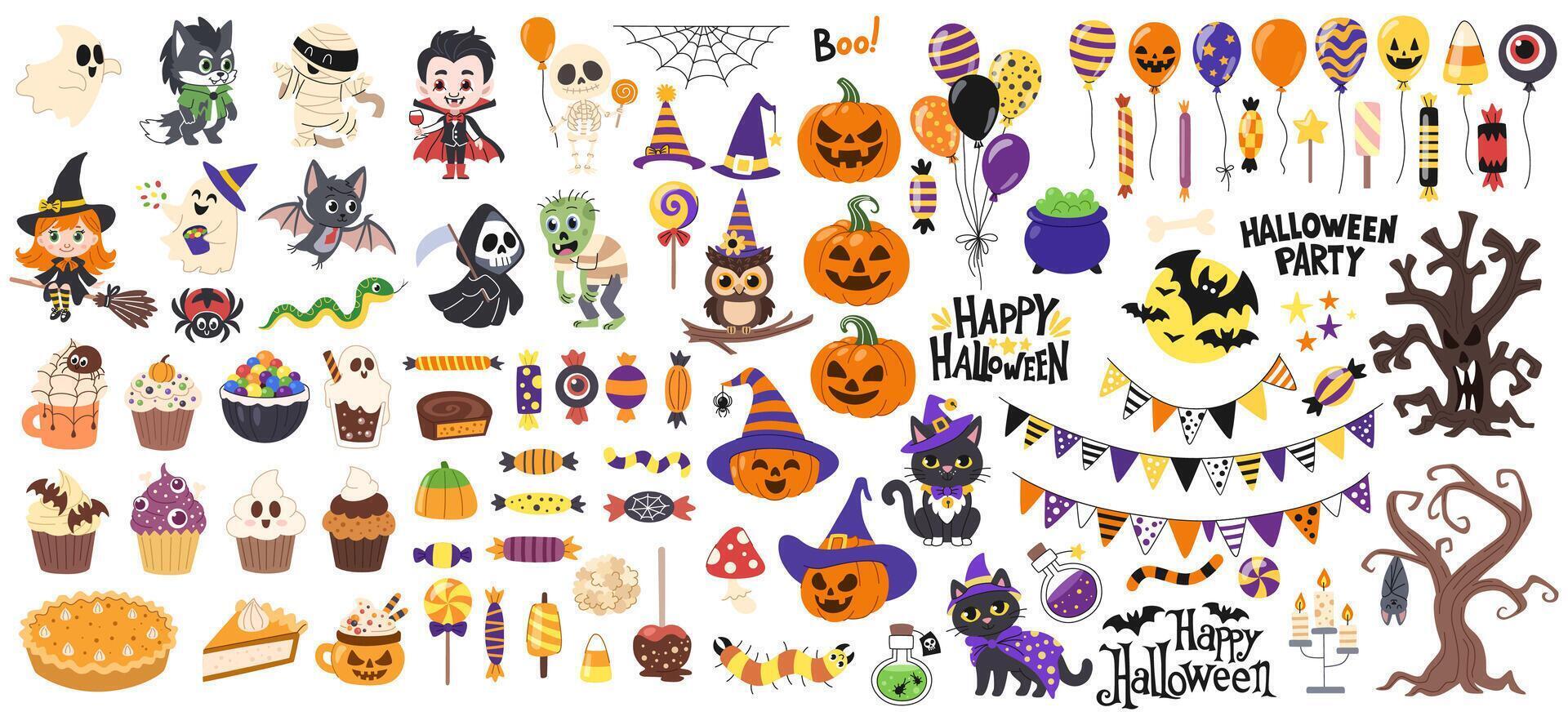 Halloween Big Set vector