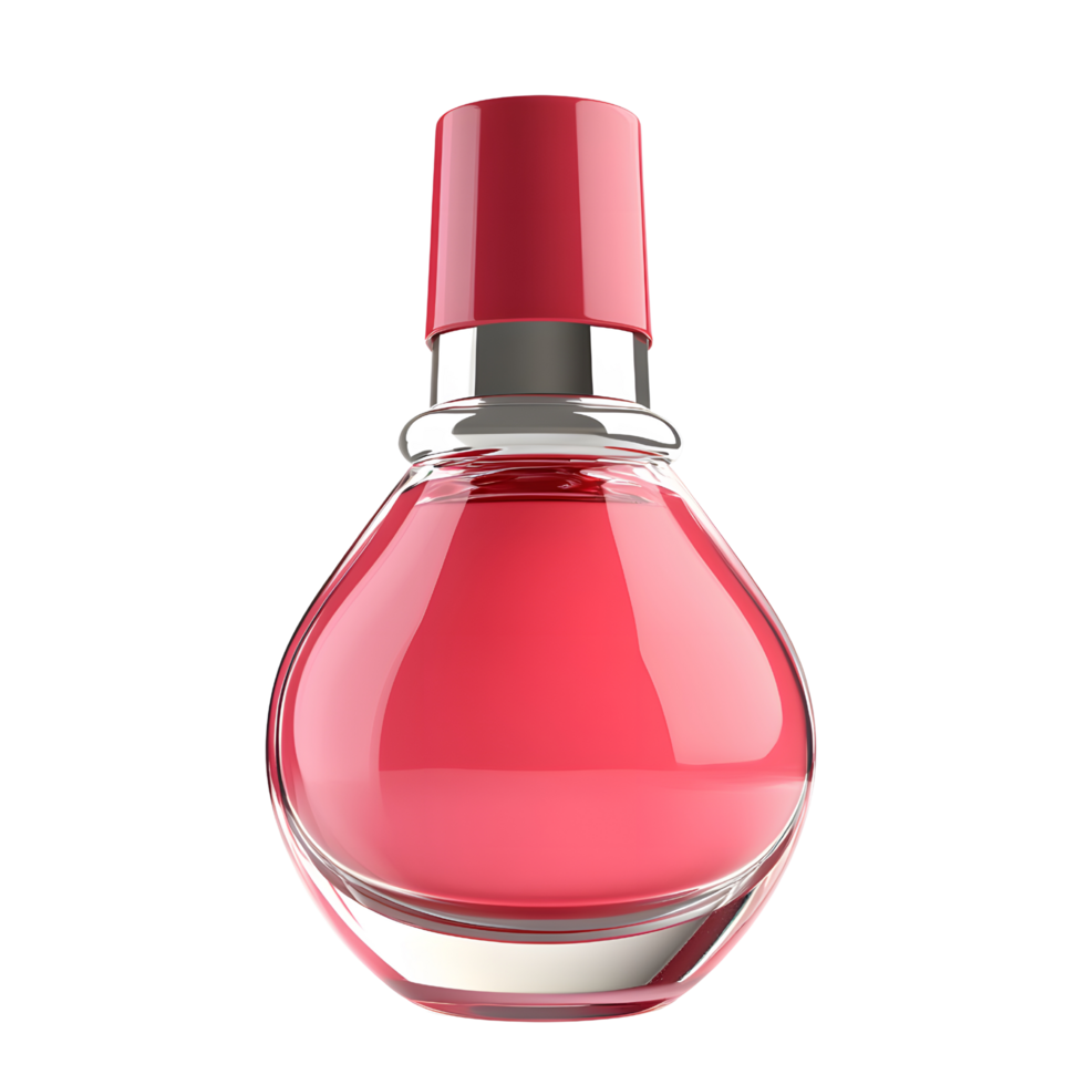 Stunning 3D nail polish bottle elegantly isolated with a clear backdrop png