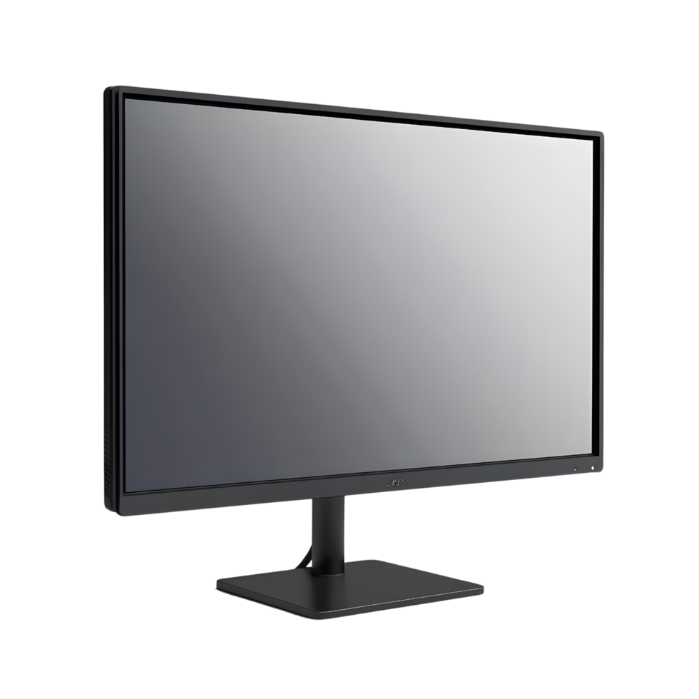 Isolated 3d monitor standing out on a clear transparent background png