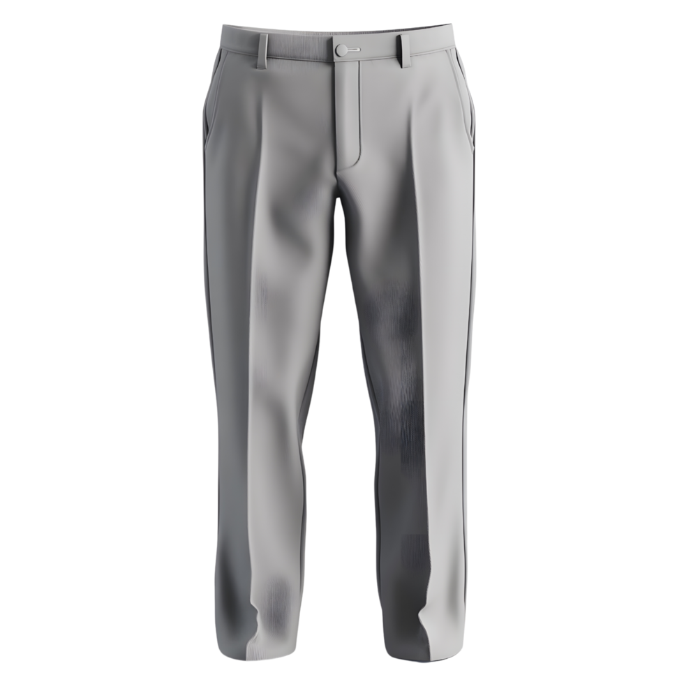 A clean 3d rendering of pants on a fully transparent background png