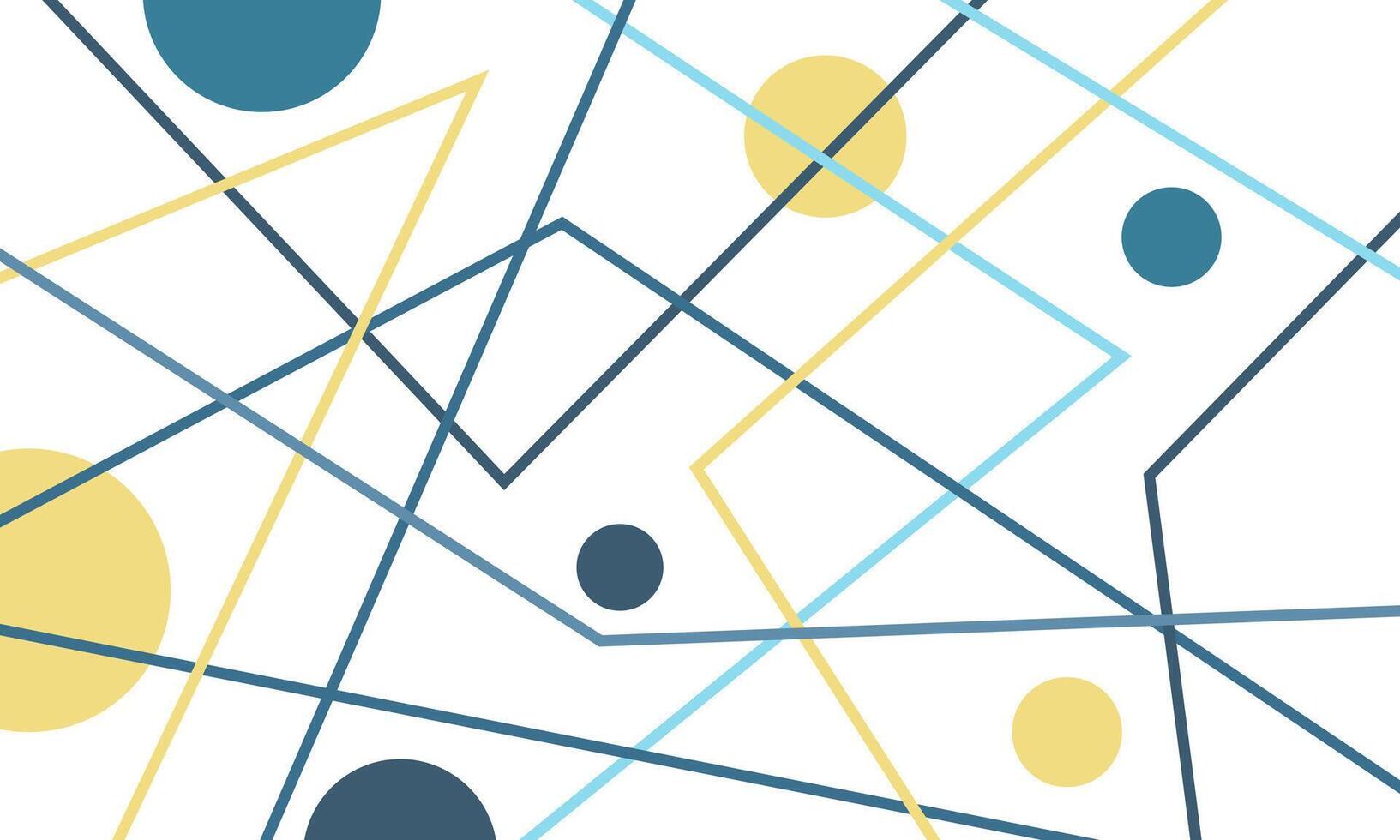 abstract illustration for New Year and Christmas. Image of lines and circles in blue and yellow. vector