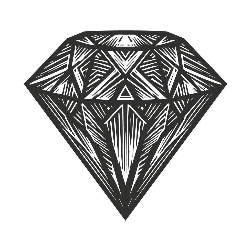 Vintage set of great gems. vector