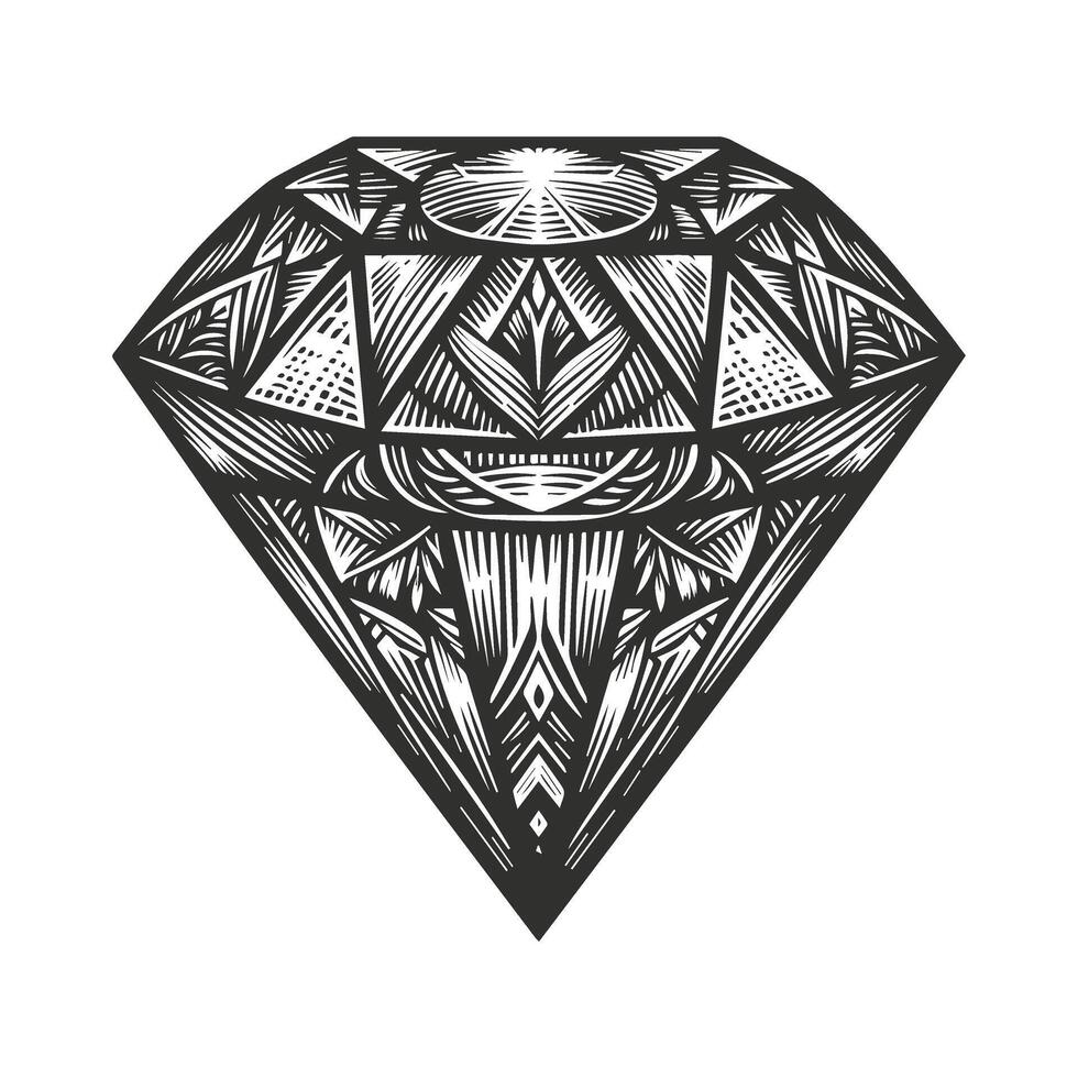 Vintage set of great gems. vector