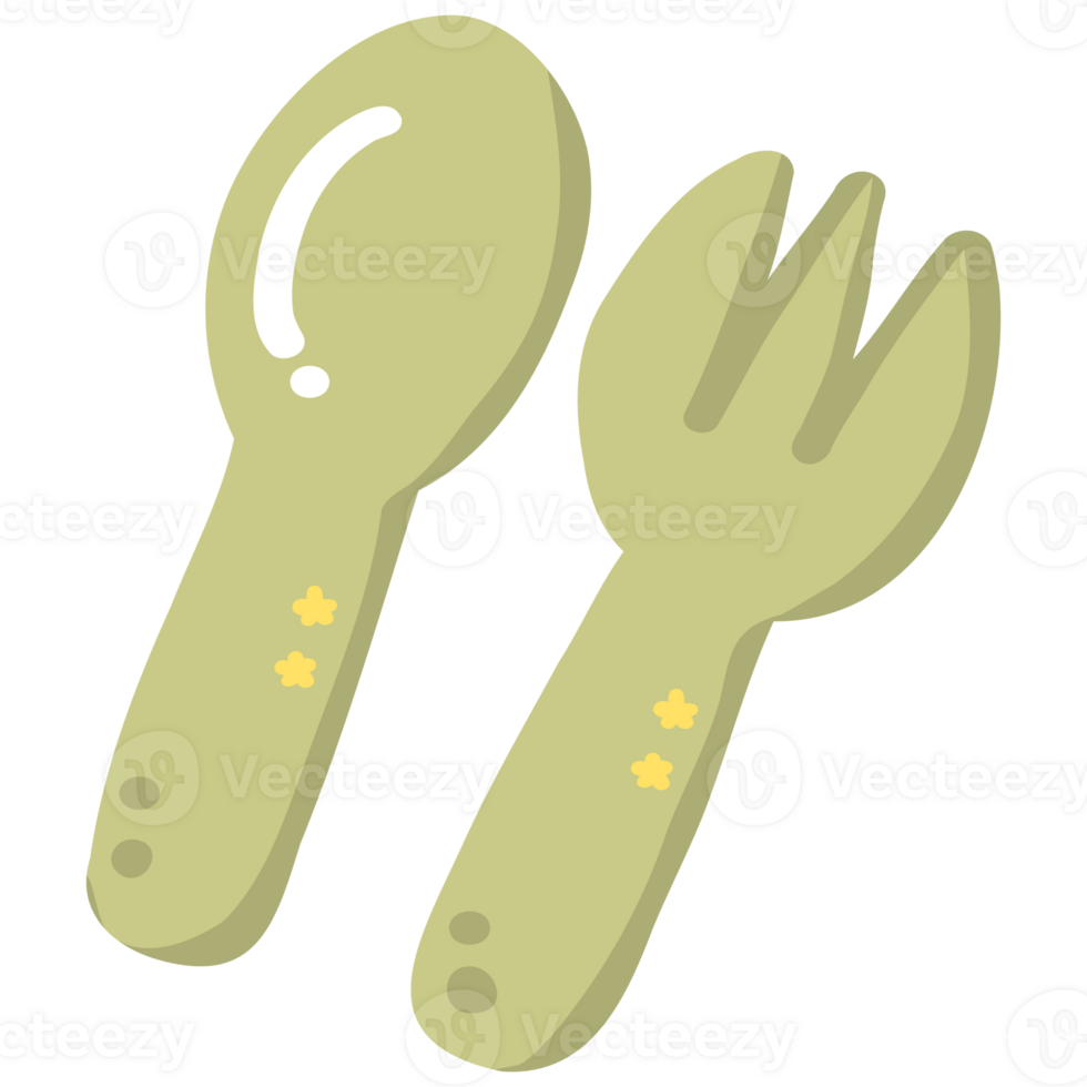 Spoon and fork illustration png