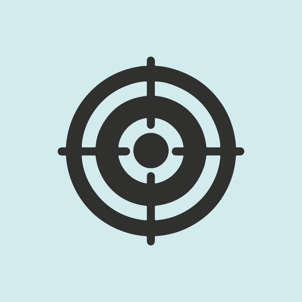 A target with a cross in the center of it vector