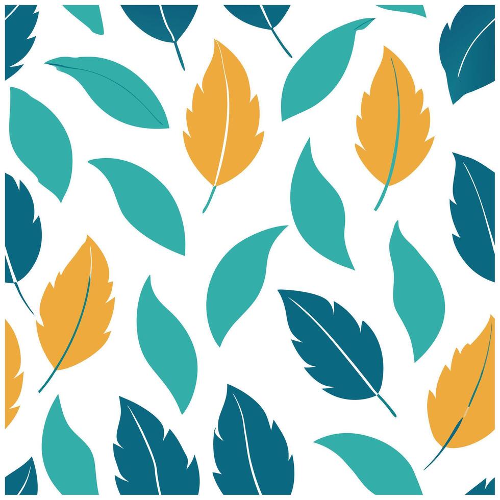 A pattern with leaves on it vector