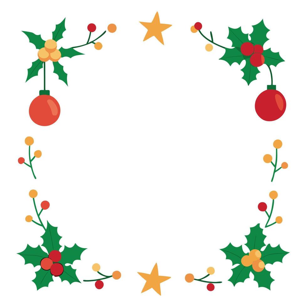 Christmas wreath clipart vector