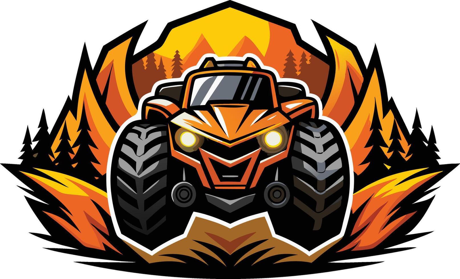 Blaze of Glory Off-Road Adventure vector