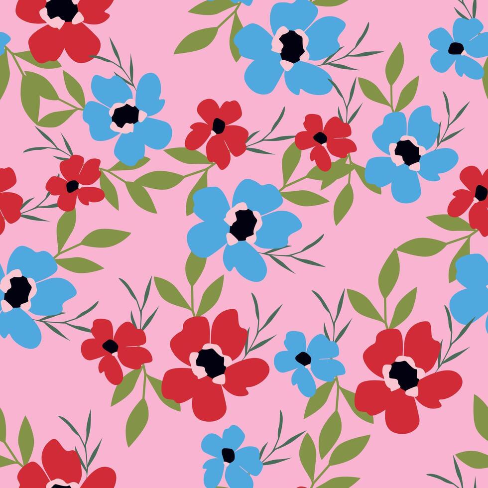 flower pattern abstract vector